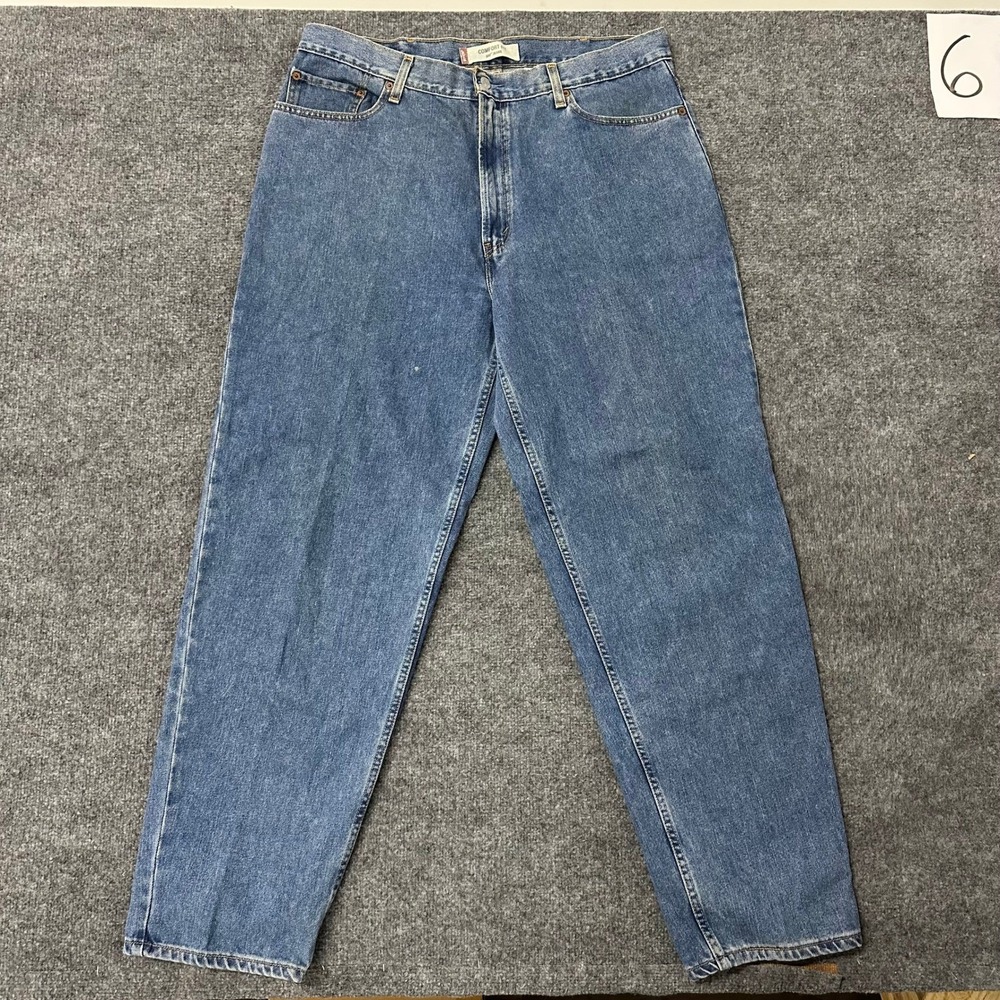 Levi's Jeans Mens Size 40 Blue 560 Comfort Fit Tapered Leg Denim Baggy Casual